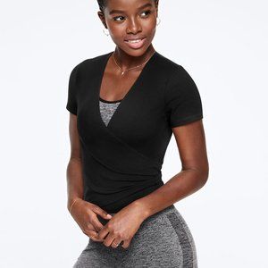 Victoria’s Secret PINK Ultimate Wrap Top Black
